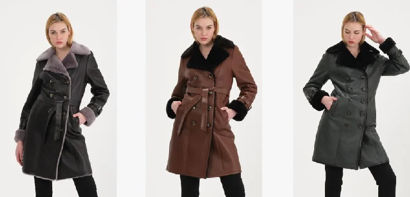 Sample Sale Woman's Shearling Classic Trench