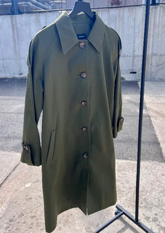 Trench Coat - Olive Green