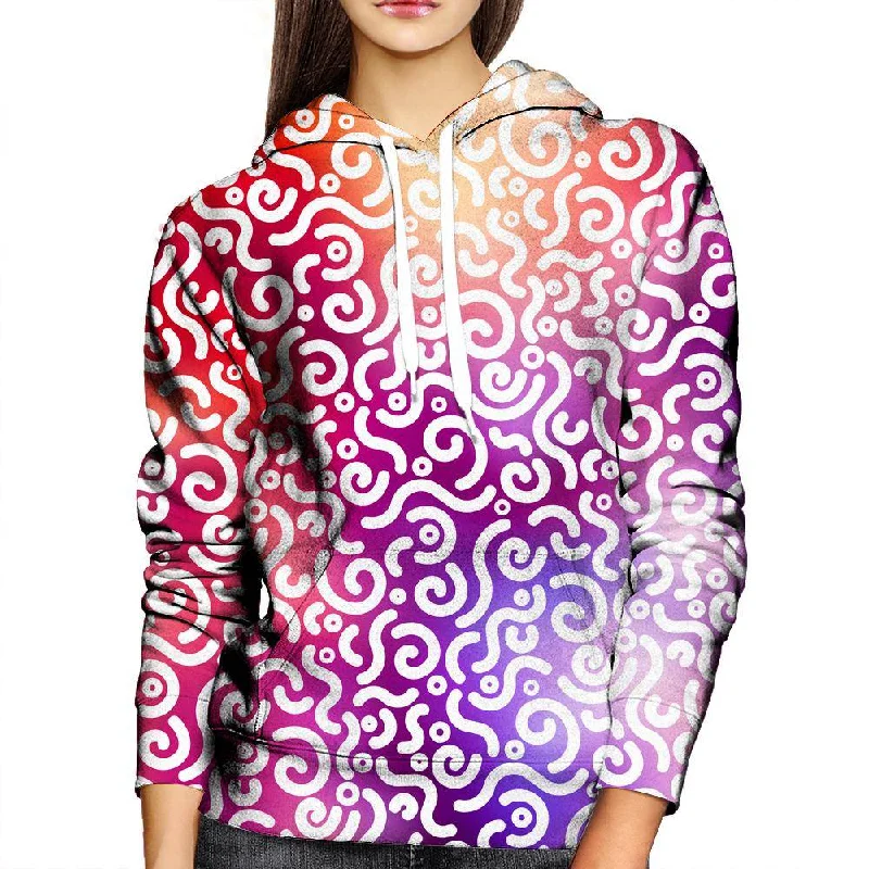 Abstract Rotation Womens Hoodie