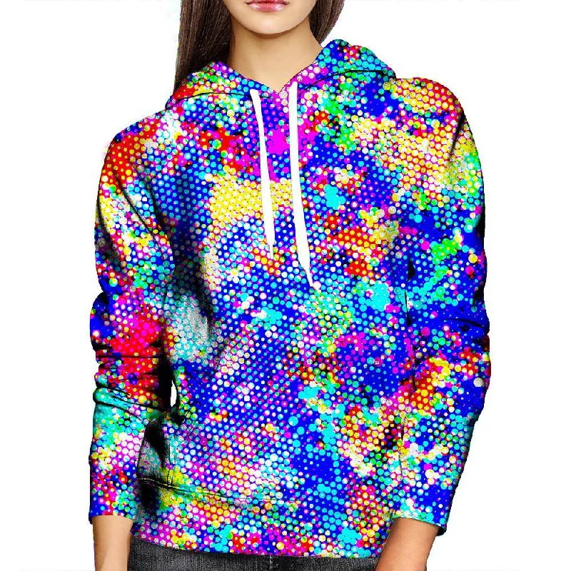 Blue Gush Womens Hoodie