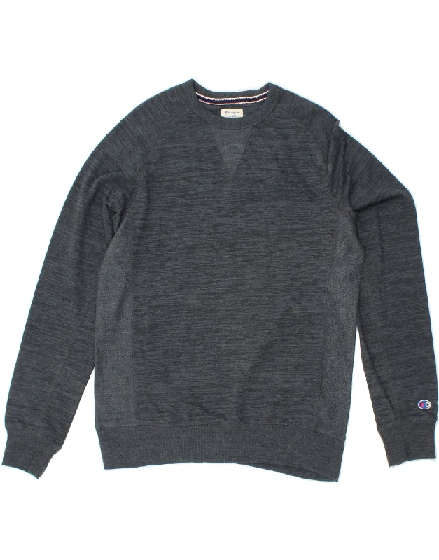 CHAMPION Mens Sweatshirt Jumper Medium Grey Cotton