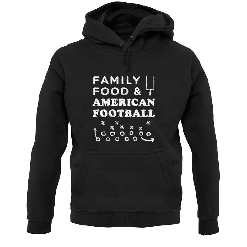 Family Food & American Football Unisex Hoodie