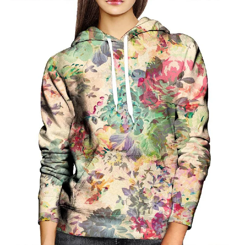 Flower Abstraction Womens Hoodie