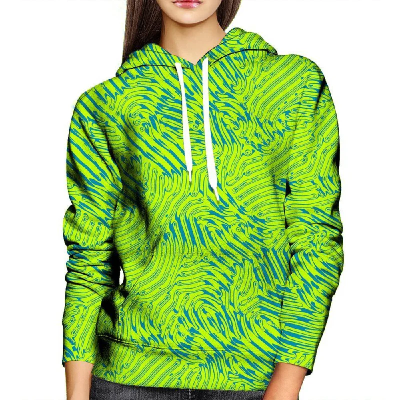 Green Gush Womens Hoodie