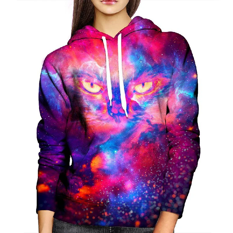 Kitty Universe Womens Hoodie