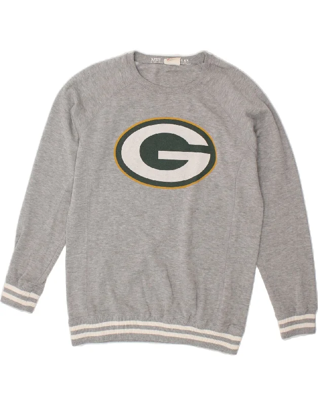 NFL Mens Graphic Sweatshirt Jumper Medium Grey Polyester