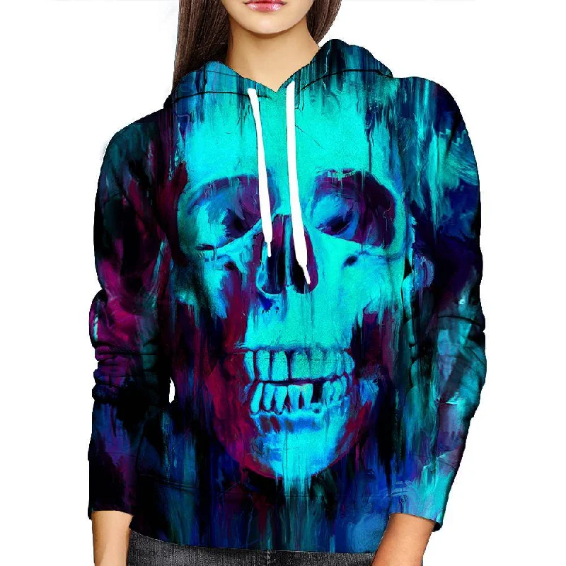 Painted Skull Womens Hoodie