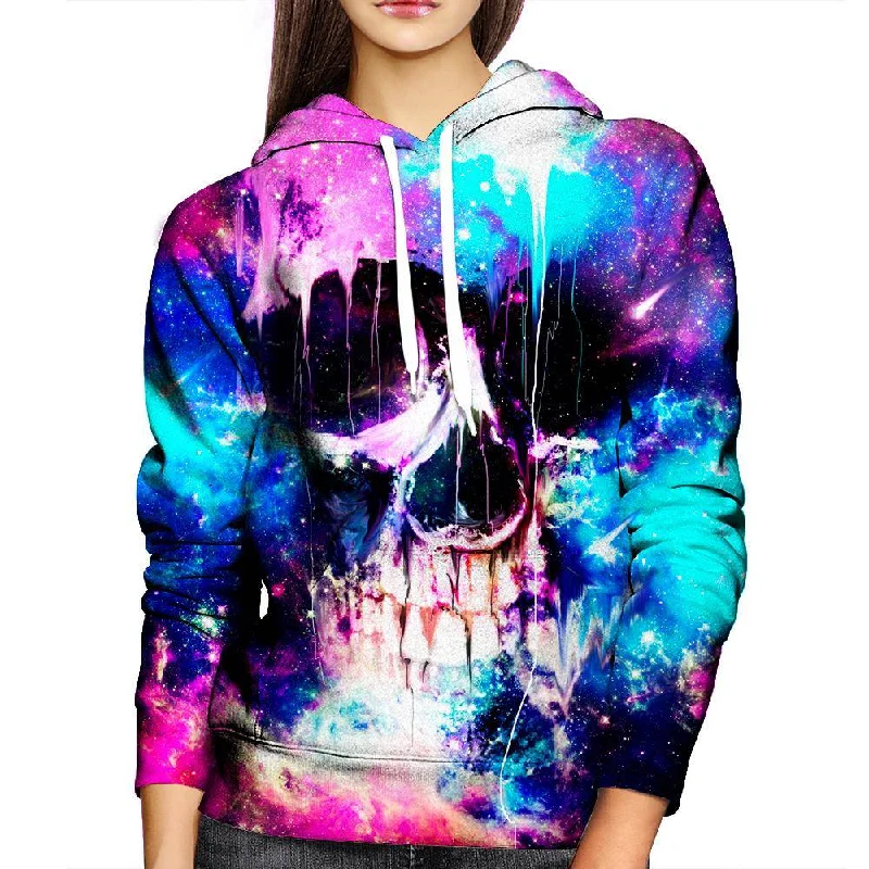 Space Skull Womens Hoodie