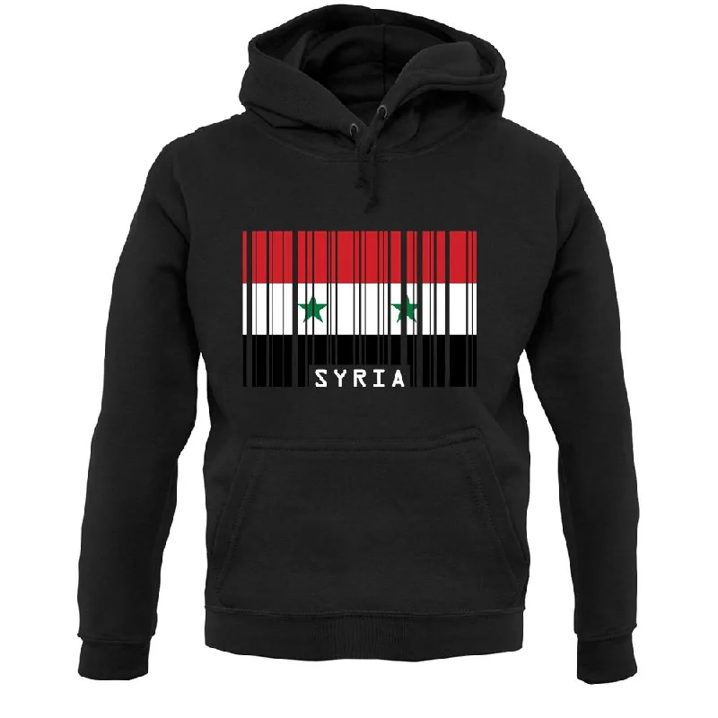 Syria Barcode Style Flag Unisex Hoodie