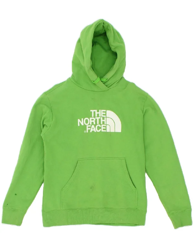 THE NORTH FACE Mens Graphic Hoodie Jumper Medium Green Cotton