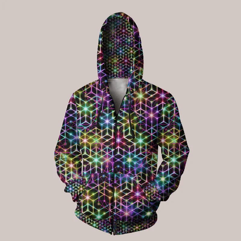 2CB Hoodie – Electric Geometric Psychedelic Art Hoodie with Rhinestones Sparkly Elegant 2CB Hoodie – Electric Geometric Psychedelic Art Hoodie with Rhinestones Sparkly Elegant