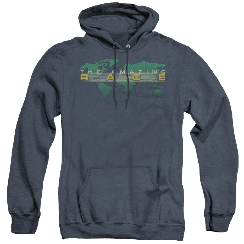 Amazing Race, The Around The World - Heather Pullover Hoodie Sabrina Neck Pullover
