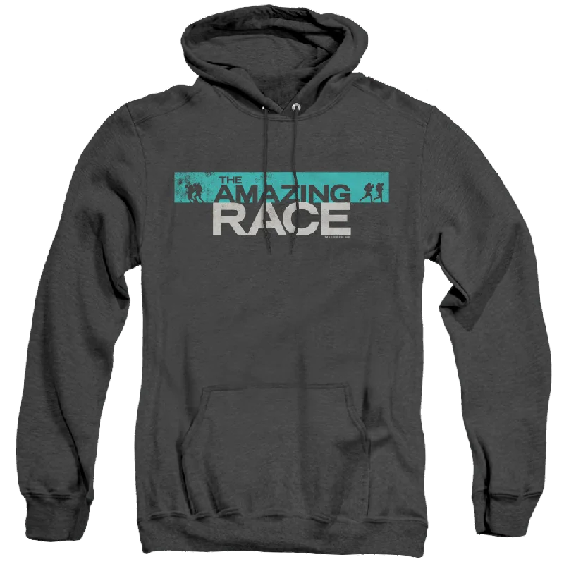 Amazing Race, The Bar Logo - Heather Pullover Hoodie Honey Neck Pullover