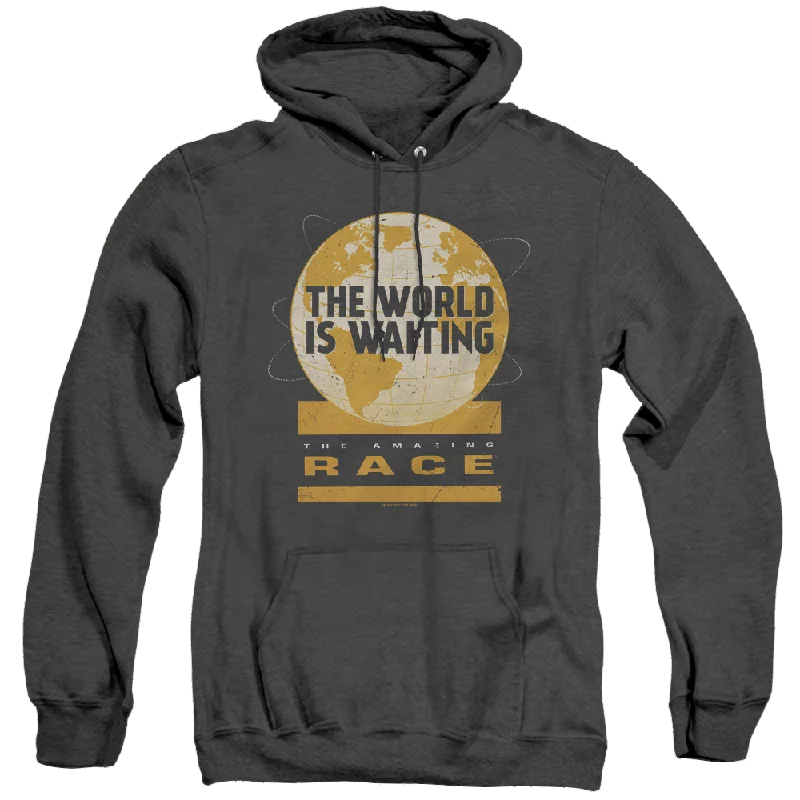 Amazing Race, The Waiting World - Heather Pullover Hoodie Halter Neck Top
