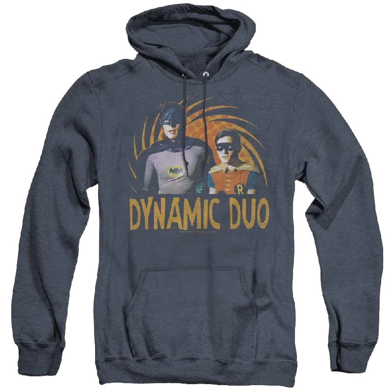 Batman Classic Tv Series Dynamic - Heather Pullover Hoodie Solo Sleeve Pullover