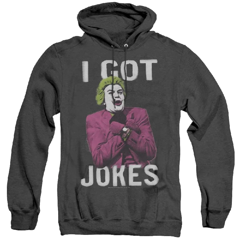 Batman Classic Tv Series Got Jokes - Heather Pullover Hoodie Slit Sleeve Stylish