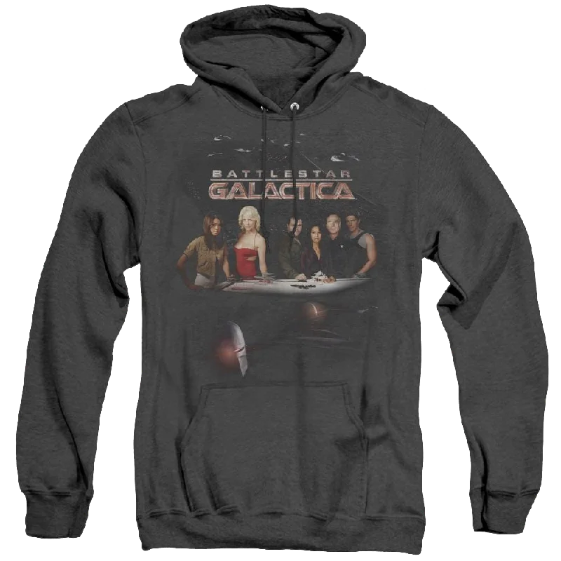 Battlestar Galactica (2004) Destiny - Heather Pullover Hoodie Textured Knit Design