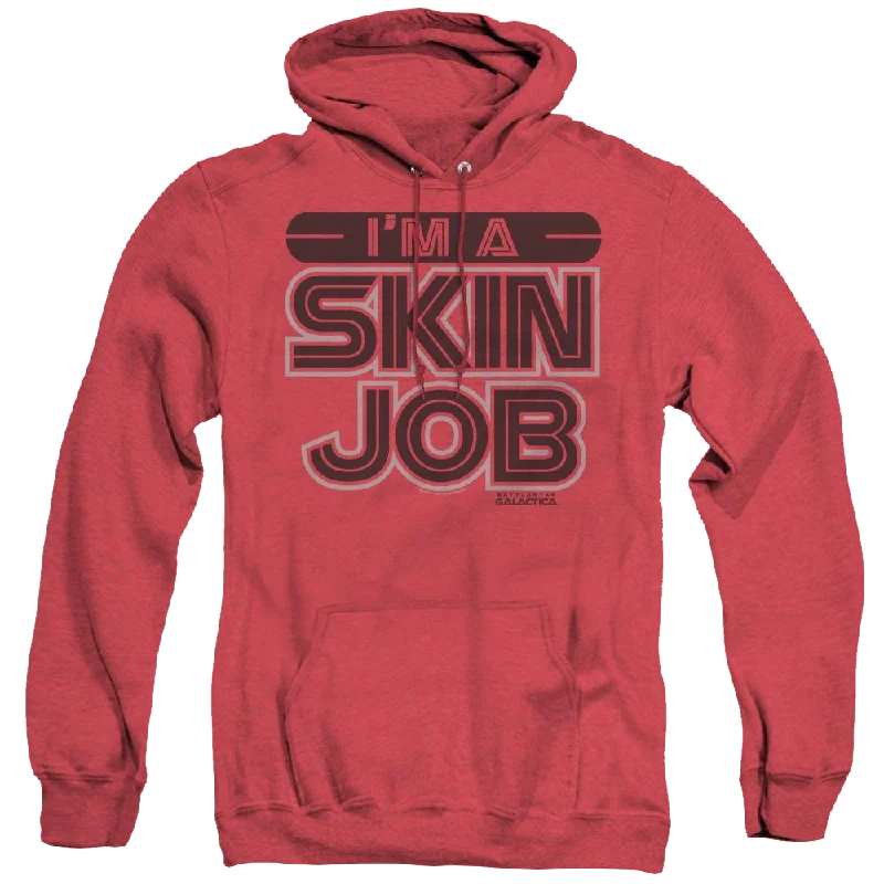 Battlestar Galactica (2004) Im A Skin Job - Heather Pullover Hoodie Flare Sleeve Stylish Battlestar Galactica (2004) Im A Skin Job - Heather Pullover Hoodie Flare Sleeve Stylish