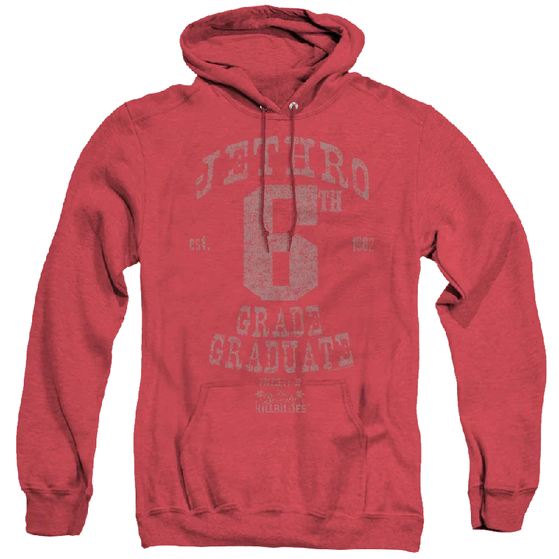 Beverly Hillbillies, The Mr 6Th Grade Grad - Heather Pullover Hoodie Plunging Neck Pullover Beverly Hillbillies, The Mr 6Th Grade Grad - Heather Pullover Hoodie Plunging Neck Pullover