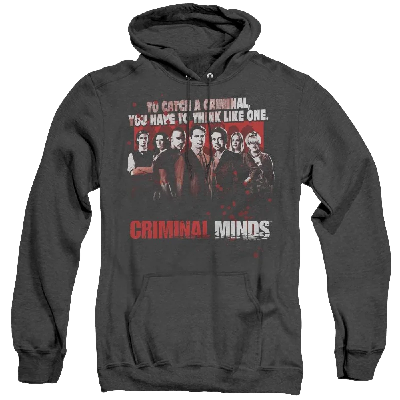 Criminal Minds Think Like One - Heather Pullover Hoodie Blouson Sleeve Pullover