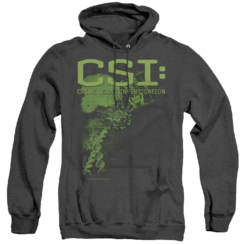 Csi Evidence - Heather Pullover Hoodie Batwing Sleeve Top