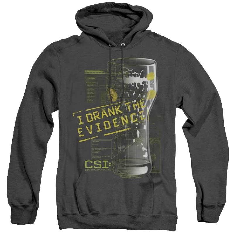 Csi I Drank The Evidence - Heather Pullover Hoodie Fleece Warm Pullover