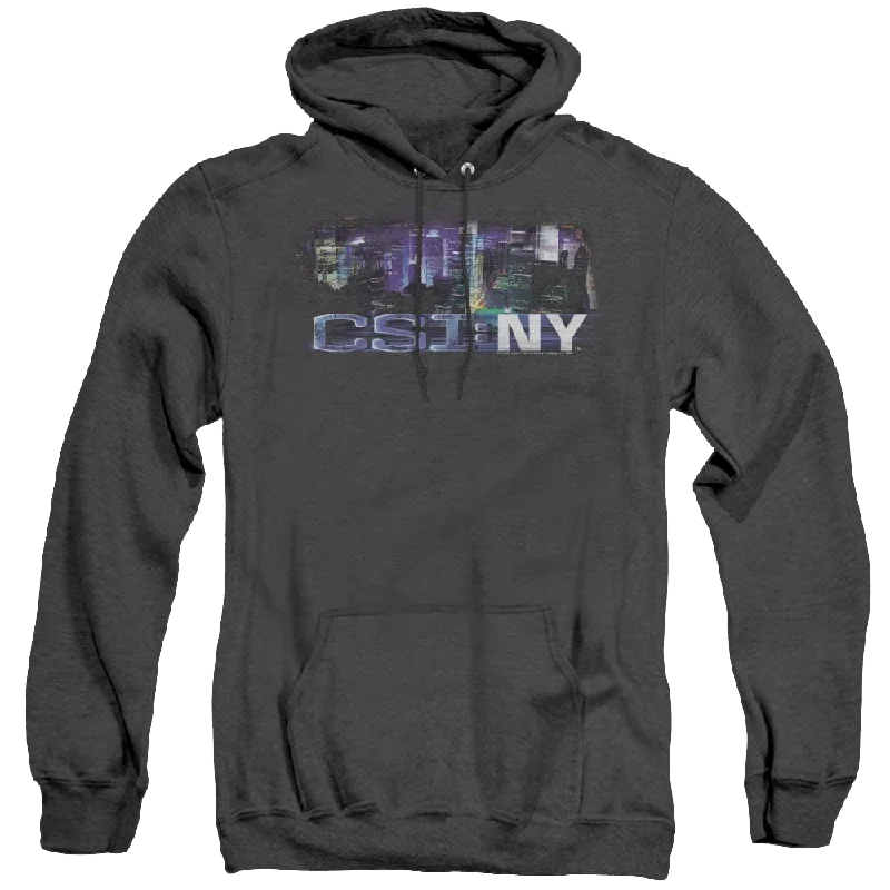 Csi New York Never Rests - Heather Pullover Hoodie Polo Neck Sweater