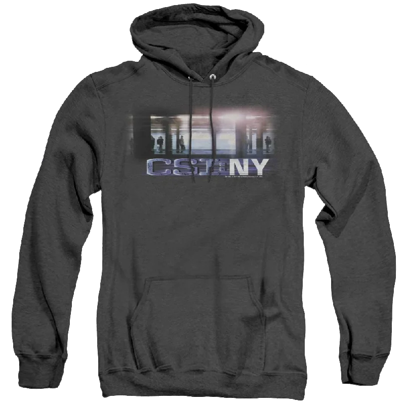 Csi New York New York Subway - Heather Pullover Hoodie Faux Fur Trim