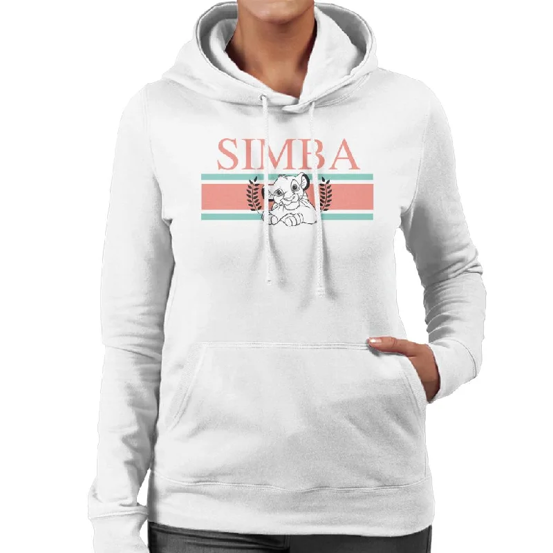 Disney Simba Leaf The Lion King Women's Hooded Sweatshirt Hoodie with Logo Branding Identity Disney Simba Leaf The Lion King Women's Hooded Sweatshirt Hoodie with Logo Branding Identity