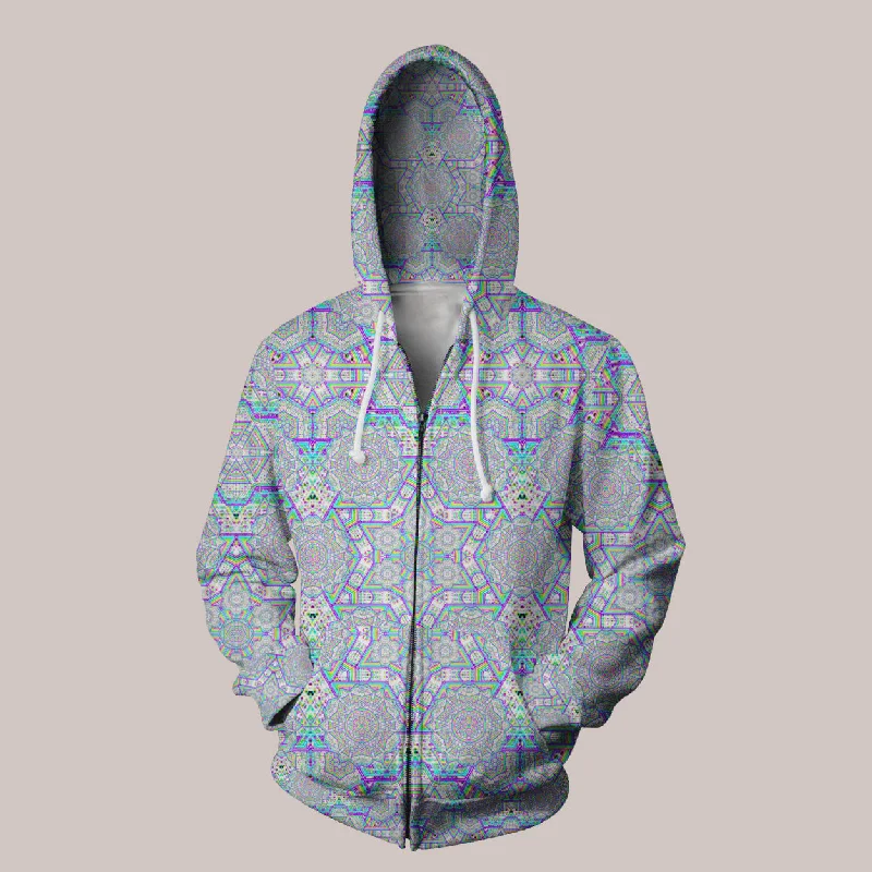 Enon Hoodie – Kaleidoscopic Sacred Geometry Pattern Hoodie with Turtle Neck Cozy Winter Enon Hoodie – Kaleidoscopic Sacred Geometry Pattern Hoodie with Turtle Neck Cozy Winter