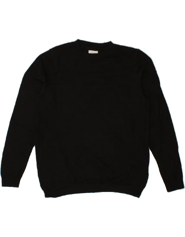 FAT FACE Womens Crew Neck Jumper Sweater UK 14 Large Black Cotton Stretchy Elastic Breathable FAT FACE Womens Crew Neck Jumper Sweater UK 14 Large Black Cotton Stretchy Elastic Breathable