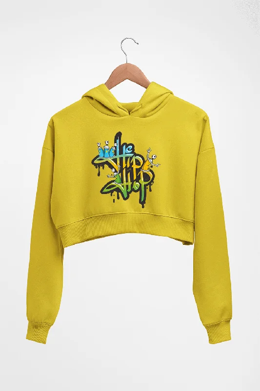 Hip Hop Crop HOODIE FOR WOMEN Hoodie with Cuffed Sleeves Snug Secure