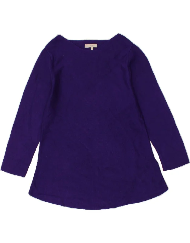 HOBBS Womens Boat Neck Jumper Sweater UK 14 Large Purple Viscose Faux Fur Fabric Real Fur Fabric Shearling Fabric HOBBS Womens Boat Neck Jumper Sweater UK 14 Large Purple Viscose Faux Fur Fabric Real Fur Fabric Shearling Fabric