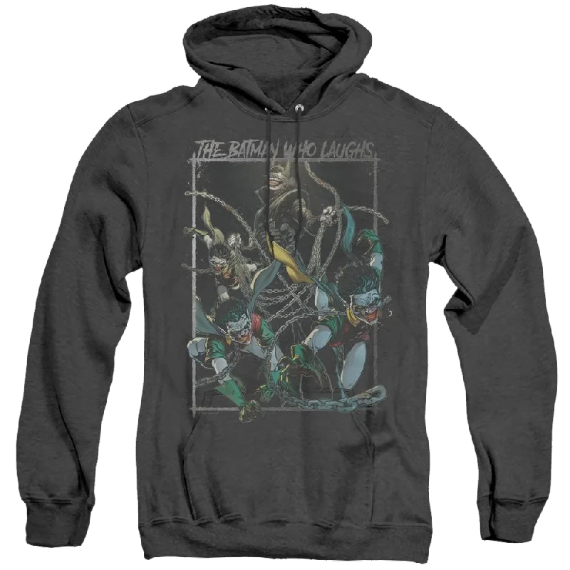 Joker, The Batman Who Laughs - Heather Pullover Hoodie Boat Neck Sweater