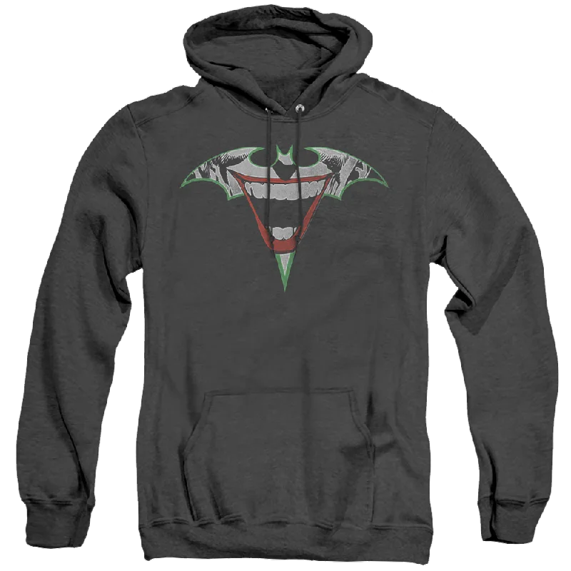 Joker, The Joker Bat Logo - Heather Pullover Hoodie Wide Sleeve Pullover