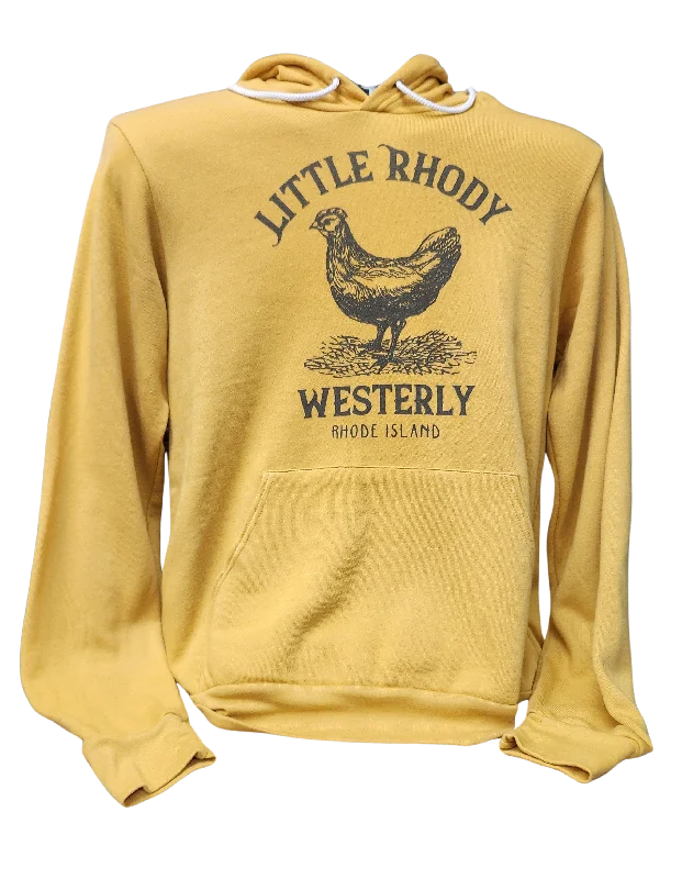 Little Rhody Heather Mustard Vintage Unisex Pullover Hoodie Tight Sleeve Top