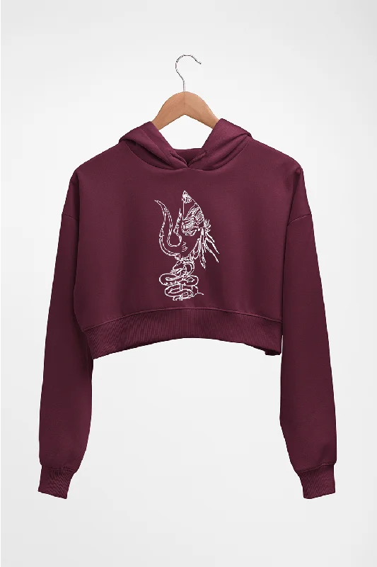 Mahakal Mahadev Bholenath Shiva Shivji Crop HOODIE FOR WOMEN Hoodie with Batwing Sleeves Loose Dramatic Mahakal Mahadev Bholenath Shiva Shivji Crop HOODIE FOR WOMEN Hoodie with Batwing Sleeves Loose Dramatic