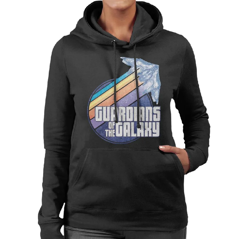 Marvel Guardians Of The Galaxy Ship Colour Streaks Women's Hooded Sweatshirt Hoodie with Drawstring Waist Adjustable Fitted Marvel Guardians Of The Galaxy Ship Colour Streaks Women's Hooded Sweatshirt Hoodie with Drawstring Waist Adjustable Fitted