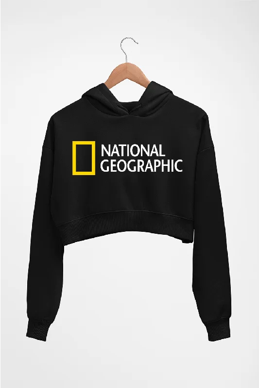 National Geographic Crop HOODIE FOR WOMEN Hooded Sweatshirt Casual Wear Street Style National Geographic Crop HOODIE FOR WOMEN Hooded Sweatshirt Casual Wear Street Style