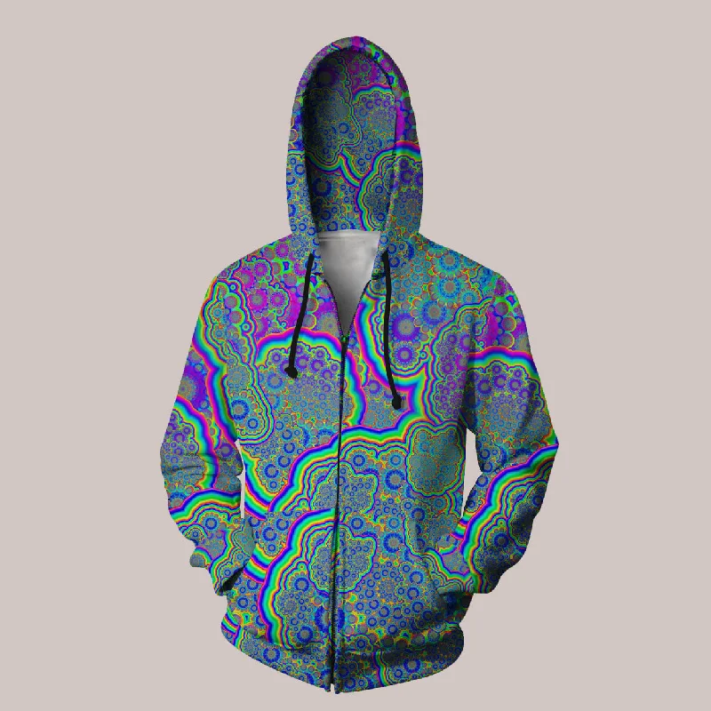 Neuroverse Hoodie – Trippy Fractal Art Hoodie with Hem Detail Decorative Unique