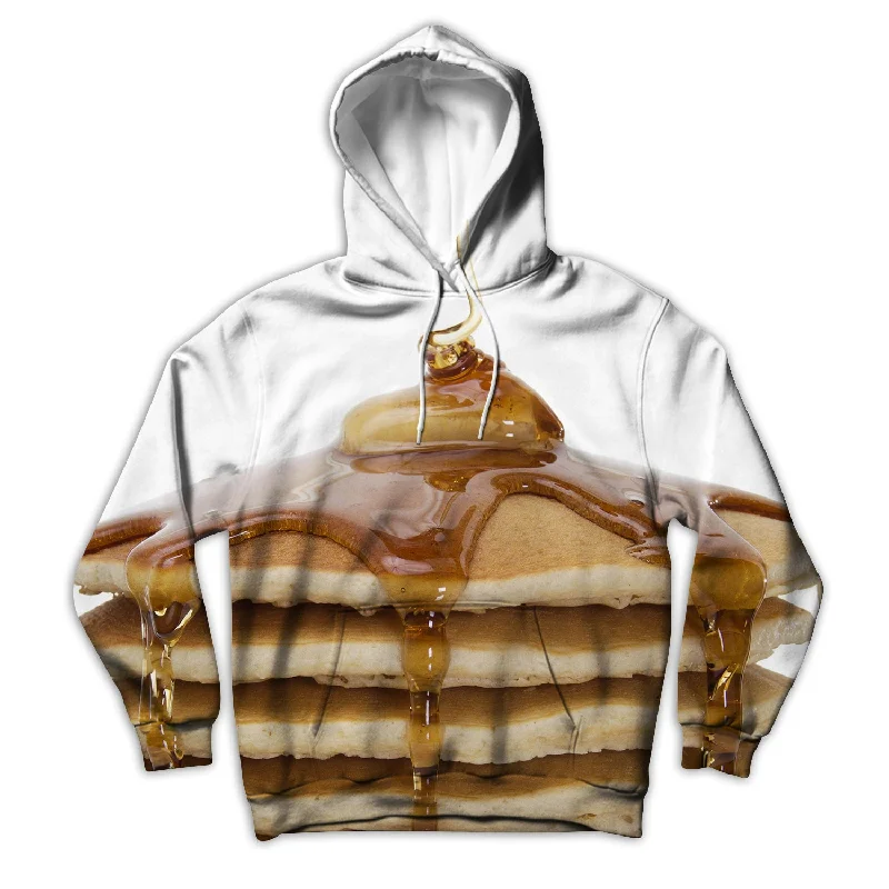Pancake Stack Unisex Hoodie Hoodie with Turtle Neck Cozy Winter