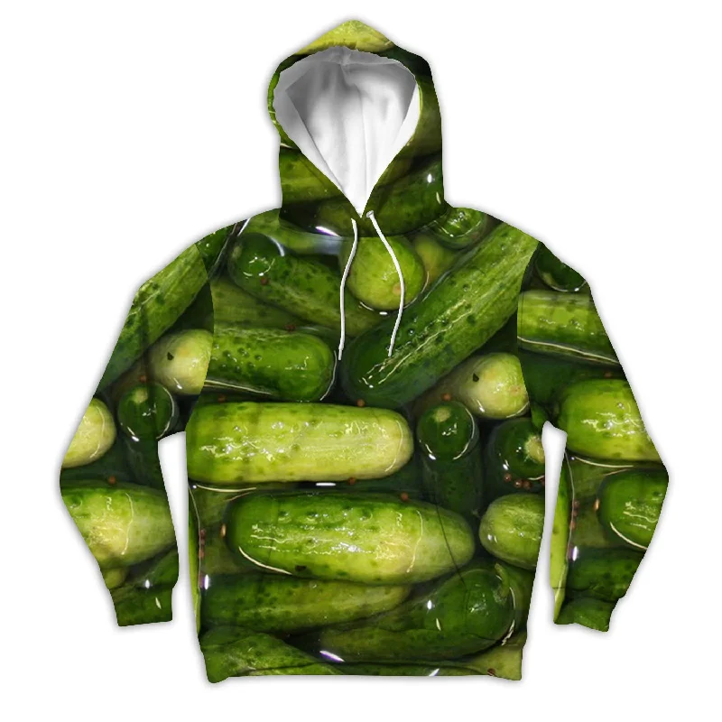 Pickles Unisex Hoodie Hoodie with High Neck Warm Protective
