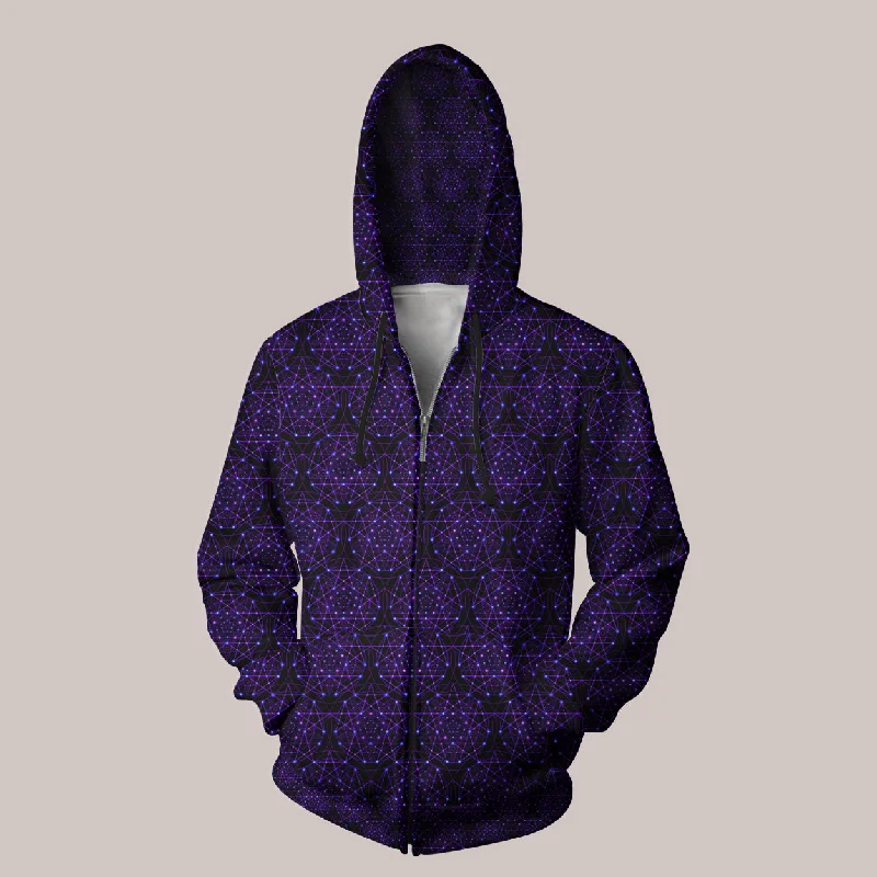 Psychedelic Hoodie (UV/RGB, Eco-Friendly, Unisex, Zip-Up) | ENCHANT TRANCE Hoodie with Drop Shoulder Relaxed Streetwear Psychedelic Hoodie (UV/RGB, Eco-Friendly, Unisex, Zip-Up) | ENCHANT TRANCE Hoodie with Drop Shoulder Relaxed Streetwear
