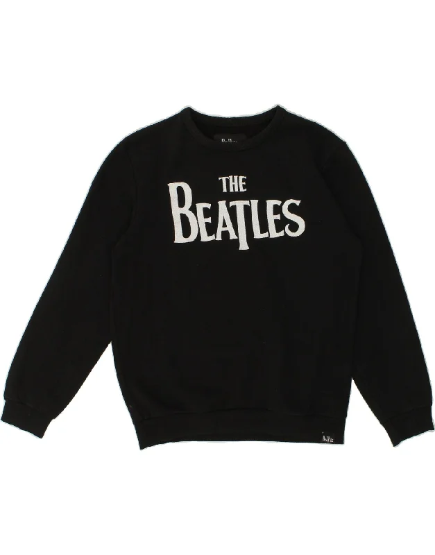 PULL & BEAR Mens The Beatles Graphic Sweatshirt Jumper Small Black Hoodie with Strings Custom Fit Adjustable PULL & BEAR Mens The Beatles Graphic Sweatshirt Jumper Small Black Hoodie with Strings Custom Fit Adjustable
