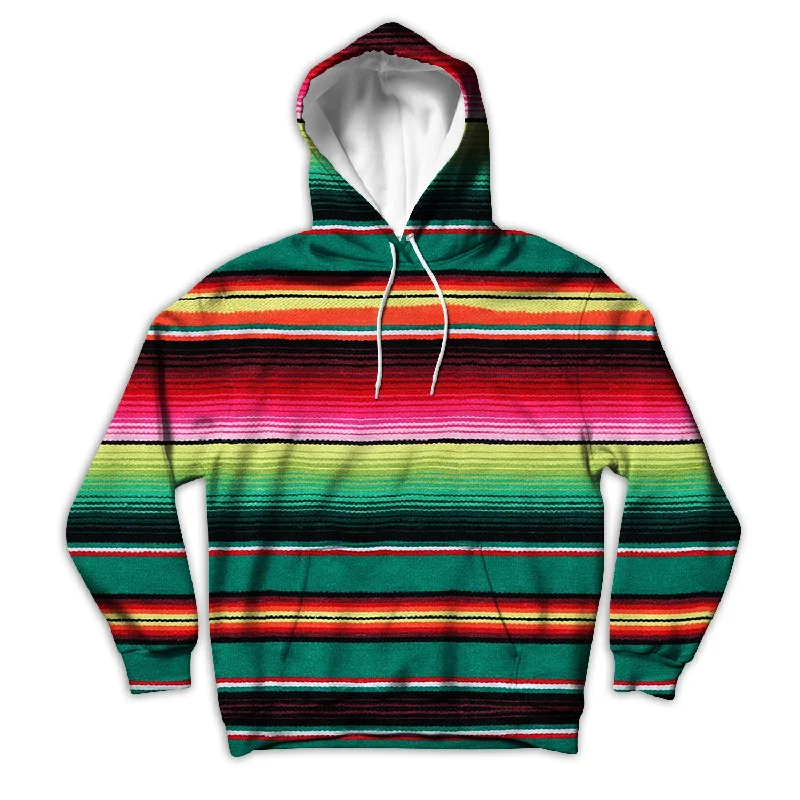 Serape Unisex Hoodie Hoodie with Camouflage Military Edgy