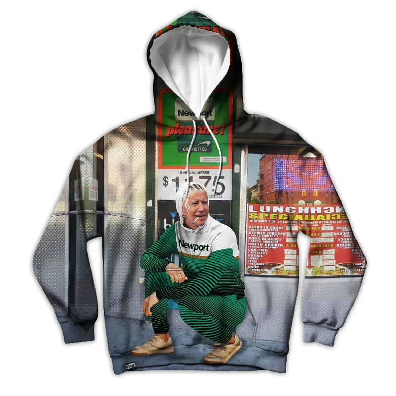 Smokin' Biden Unisex Hoodie Hoodie with Lace Feminine Delicate
