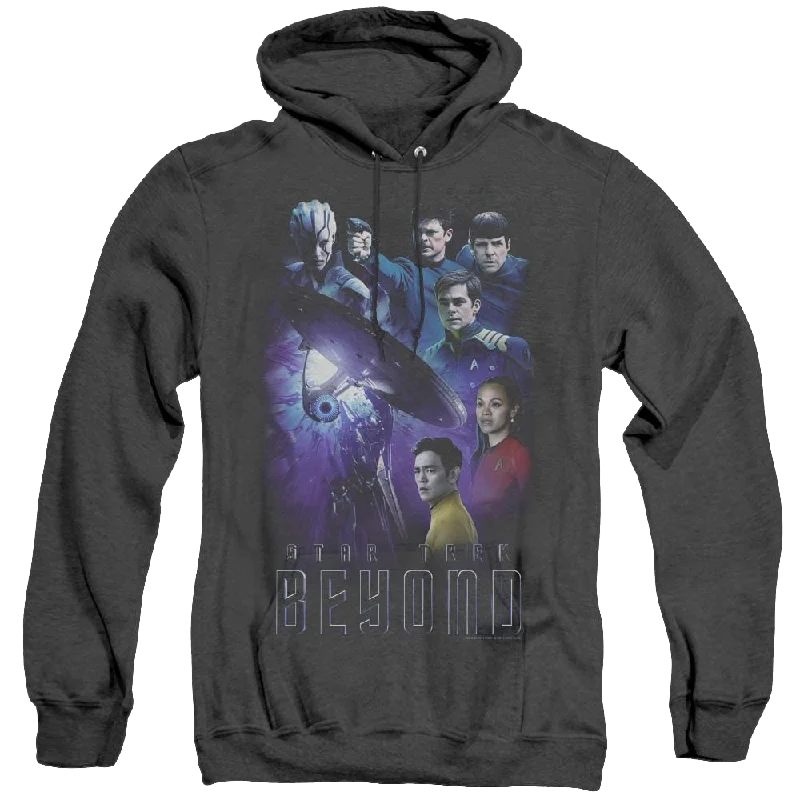 Star Trek Beyond Beyond Cast - Heather Pullover Hoodie Puff Sleeve Stylish