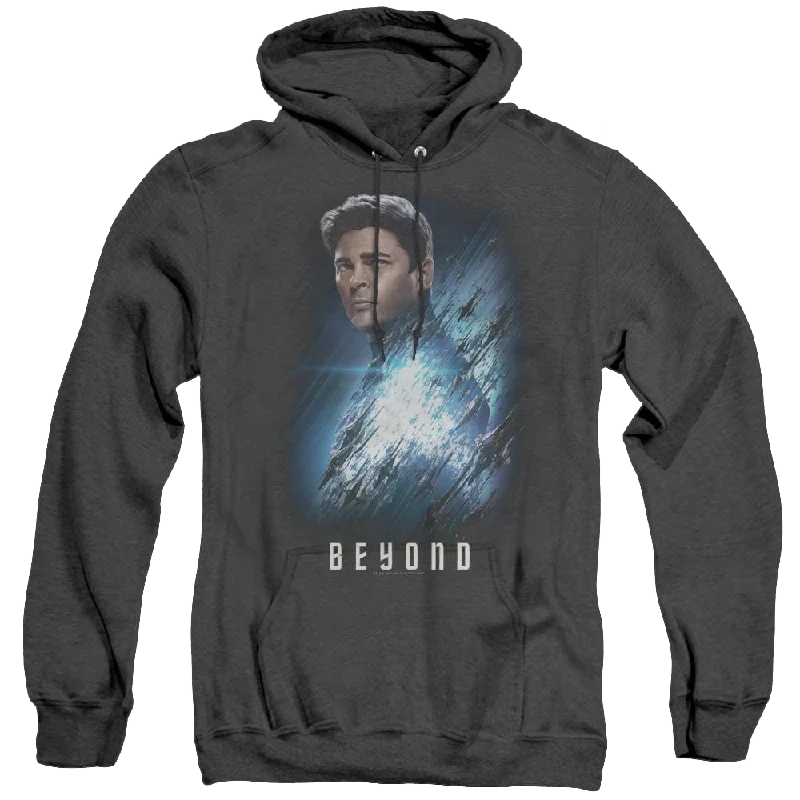 Star Trek Beyond Bones Poster - Heather Pullover Hoodie Elbow Length Sleeve