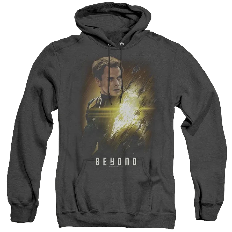 Star Trek Beyond Chekov Poster - Heather Pullover Hoodie Flare Sleeve Stylish