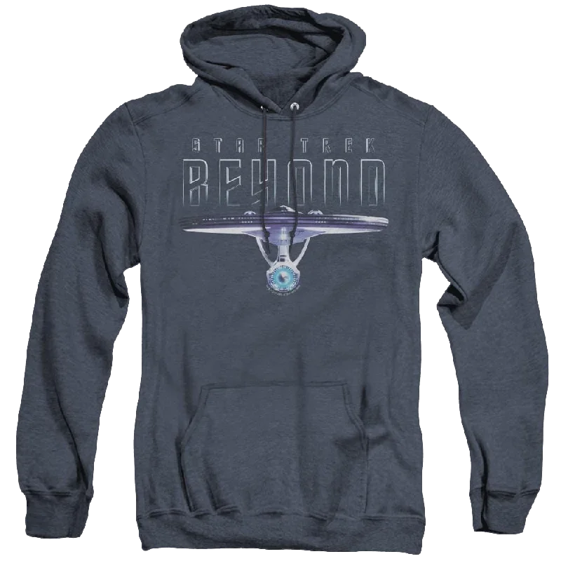 Star Trek Beyond Enterprise Beyond - Heather Pullover Hoodie Sarouel Sleeve Pullover
